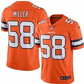 Nike Men & Women & Youth Broncos 58 Von Miller Orange Color Rush Limited Jersey,baseball caps,new era cap wholesale,wholesale hats